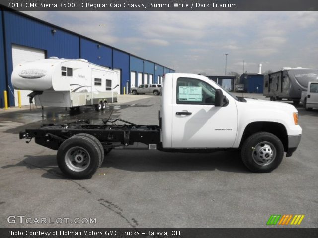 2013 GMC Sierra 3500HD Regular Cab Chassis in Summit White