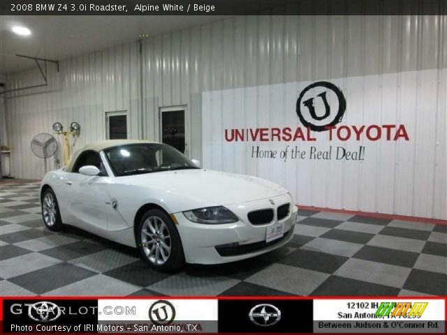 2008 BMW Z4 3.0i Roadster in Alpine White