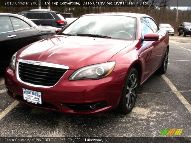 2013 Chrysler 200 S Hard Top Convertible in Deep Cherry Red Crystal Pearl