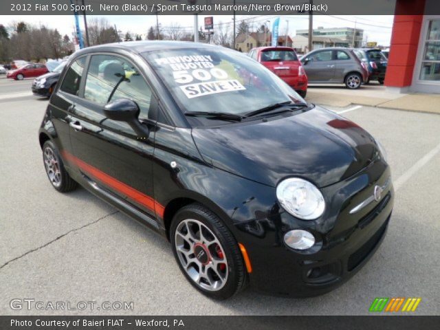 2012 Fiat 500 Sport in Nero (Black)