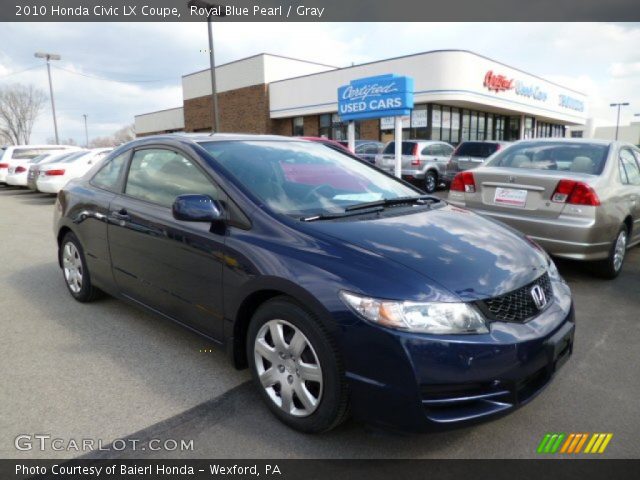 2010 Honda Civic LX Coupe in Royal Blue Pearl