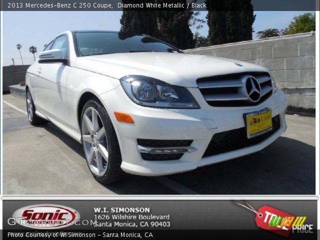 2013 Mercedes-Benz C 250 Coupe in Diamond White Metallic