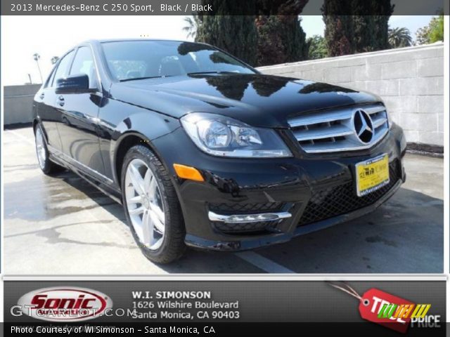 2013 Mercedes-Benz C 250 Sport in Black