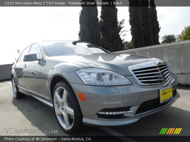 2013 Mercedes-Benz S 550 Sedan in Palladium Silver Metallic
