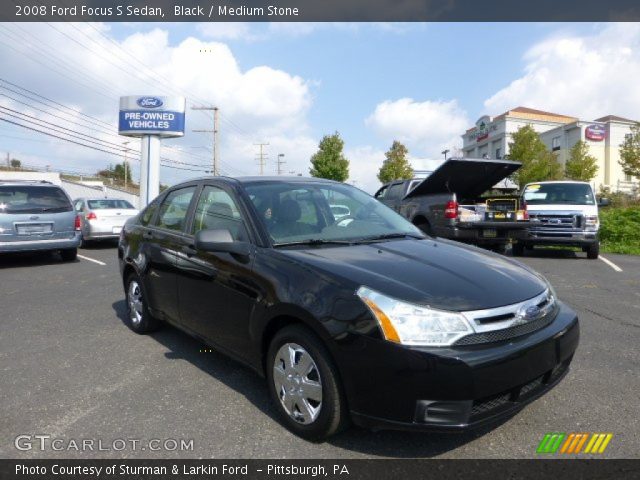 2008 Ford Focus S Sedan in Black