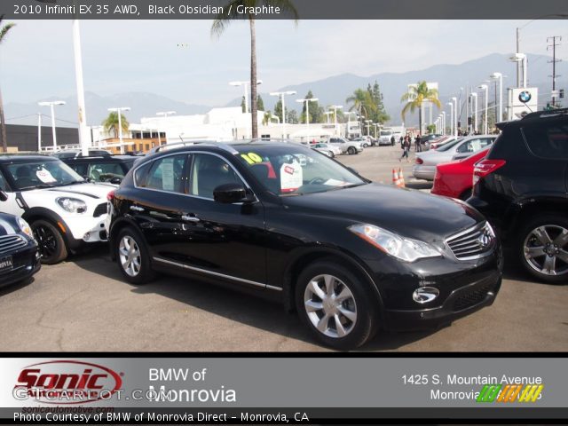 2010 Infiniti EX 35 AWD in Black Obsidian