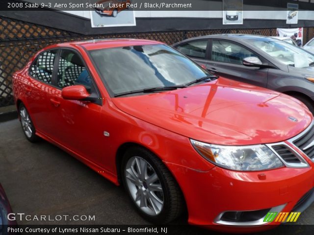 2008 Saab 9-3 Aero Sport Sedan in Laser Red