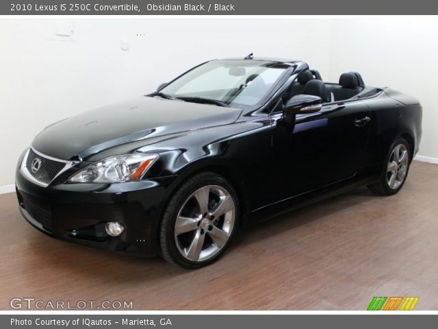 2010 Lexus IS 250C Convertible in Obsidian Black