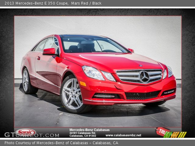 2013 Mercedes-Benz E 350 Coupe in Mars Red