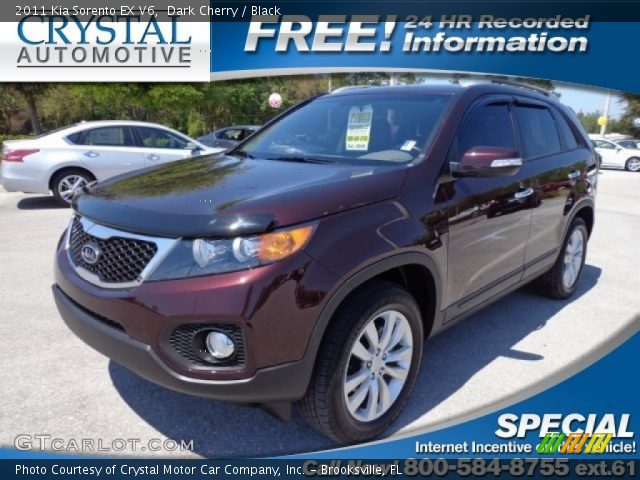 2011 Kia Sorento EX V6 in Dark Cherry