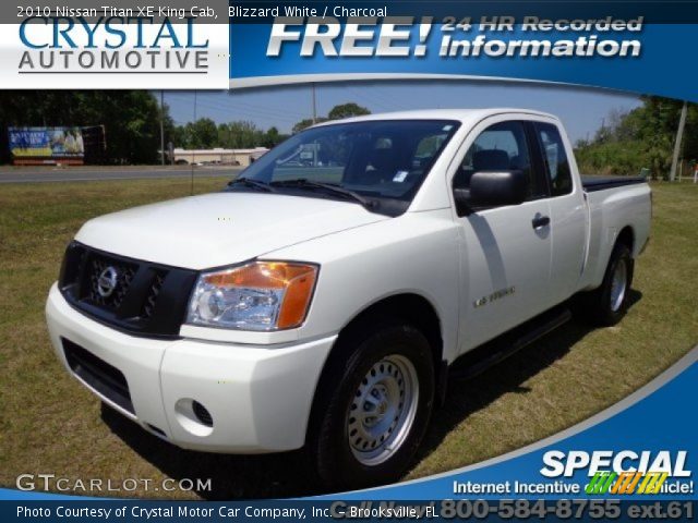 2010 Nissan Titan XE King Cab in Blizzard White