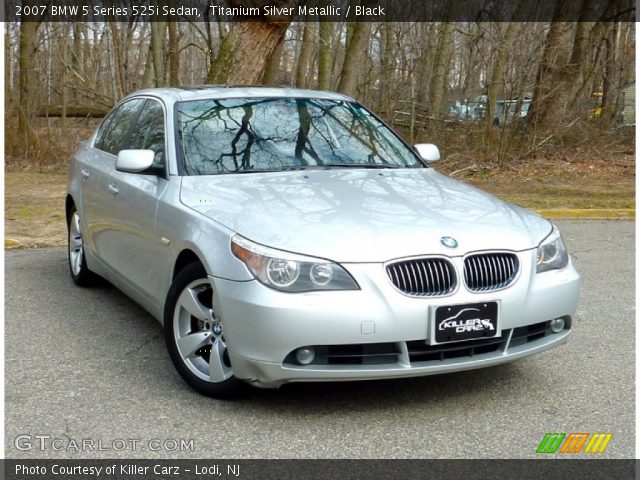 2007 BMW 5 Series 525i Sedan in Titanium Silver Metallic
