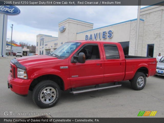 2005 Ford F250 Super Duty FX4 Crew Cab 4x4 in Red Clearcoat