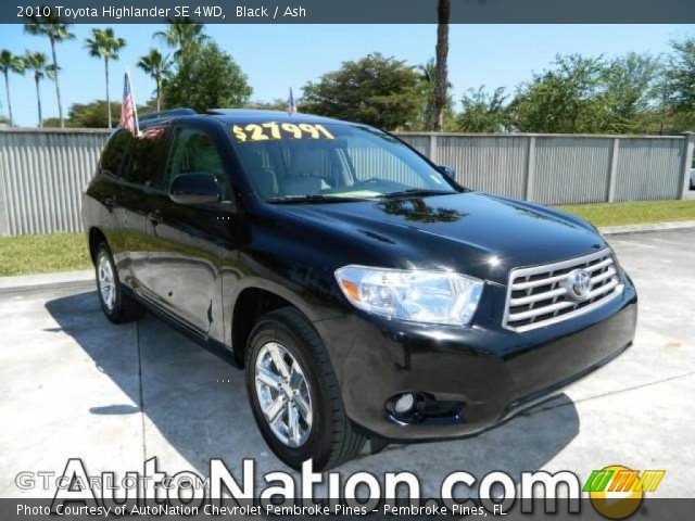 2010 Toyota Highlander SE 4WD in Black
