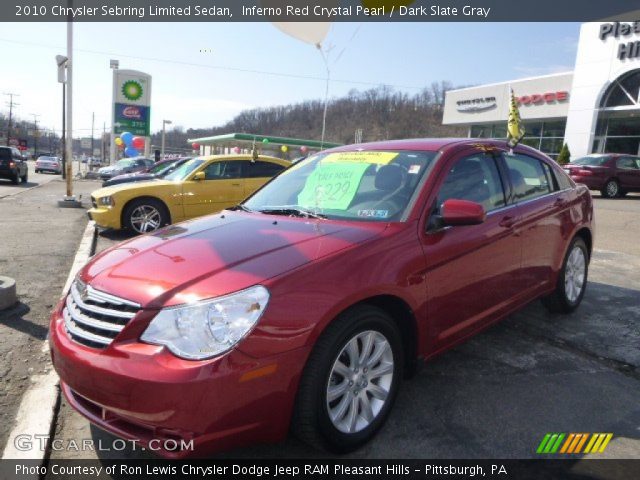 2010 Chrysler Sebring Limited Sedan in Inferno Red Crystal Pearl