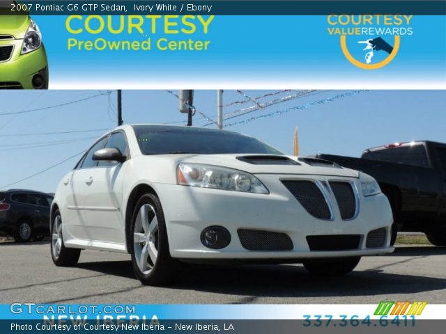 2007 Pontiac G6 GTP Sedan in Ivory White