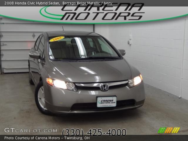 2008 Honda Civic Hybrid Sedan in Borrego Beige Metallic