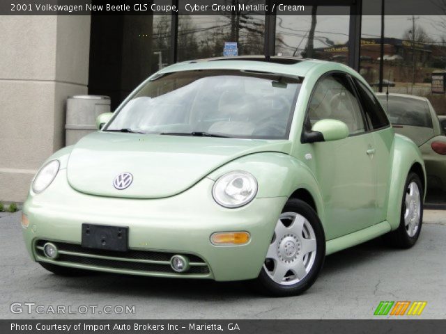 2001 Volkswagen New Beetle GLS Coupe in Cyber Green Metallic