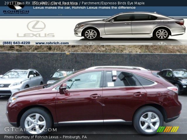 2013 Lexus RX 350 AWD in Claret Red Mica
