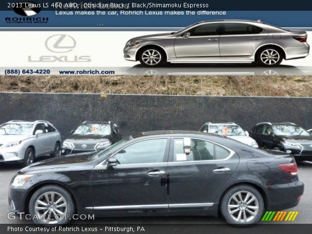 2013 Lexus LS 460 AWD in Obsidian Black