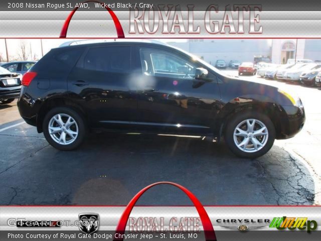 2008 Nissan Rogue SL AWD in Wicked Black