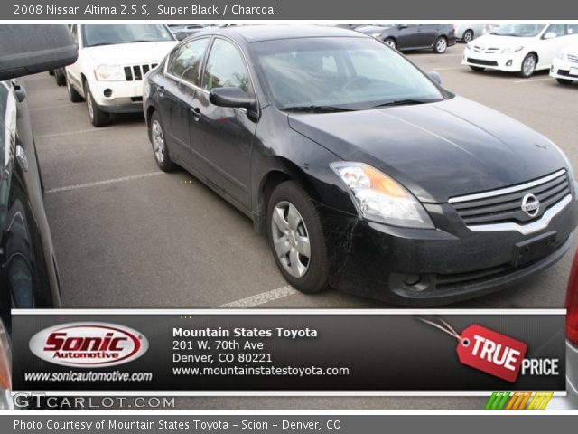 2008 Nissan Altima 2.5 S in Super Black