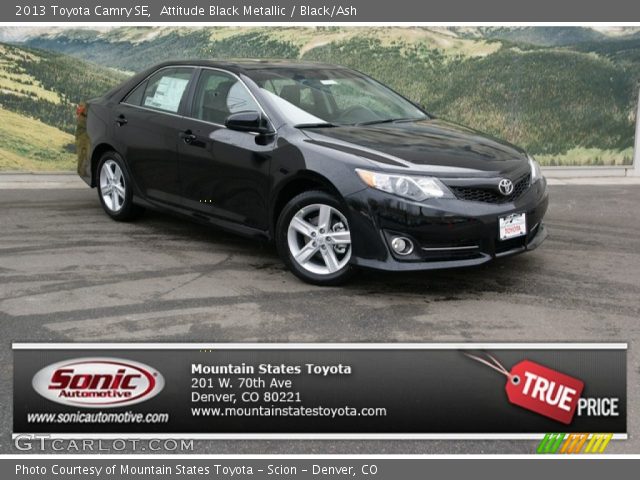 2013 Toyota Camry SE in Attitude Black Metallic