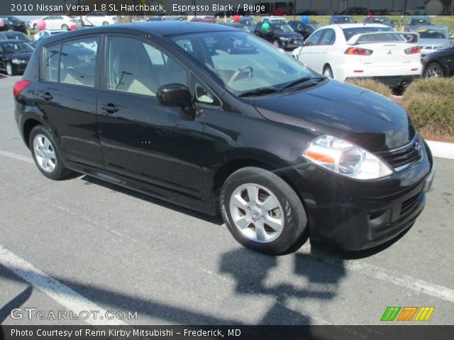 2010 Nissan Versa 1.8 SL Hatchback in Espresso Black