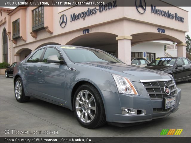 2008 Cadillac CTS Sedan in Sunset Blue