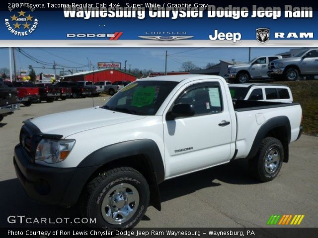 2007 Toyota Tacoma Regular Cab 4x4 in Super White