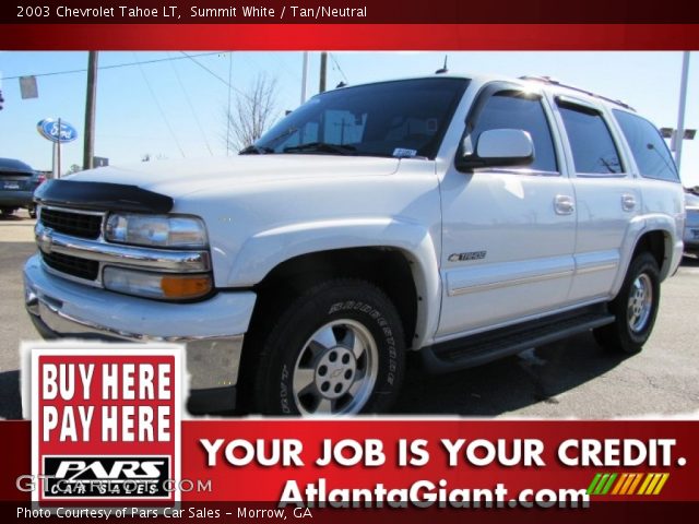 2003 Chevrolet Tahoe LT in Summit White