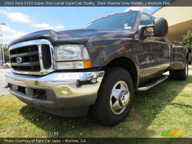 2003 Ford F350 Super Duty Lariat SuperCab Dually in Dark Shadow Grey Metallic