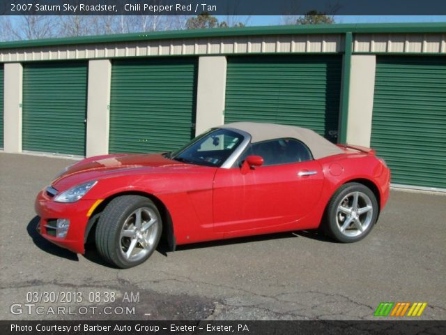 2007 Saturn Sky Roadster in Chili Pepper Red