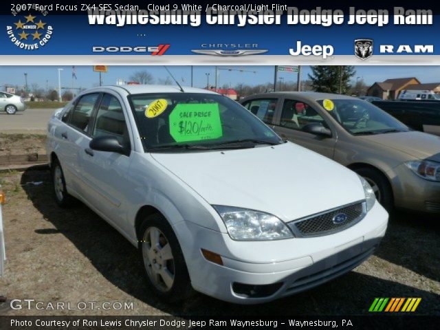 2007 Ford Focus ZX4 SES Sedan in Cloud 9 White