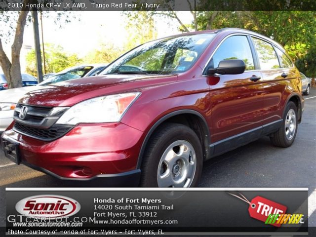2010 Honda CR-V LX AWD in Tango Red Pearl