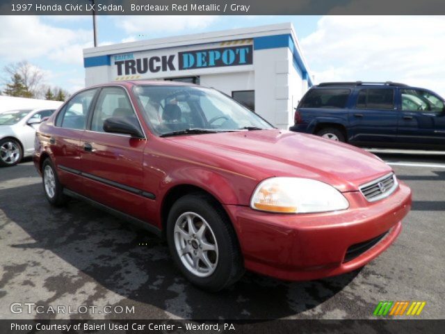1997 Honda Civic LX Sedan in Bordeaux Red Metallic