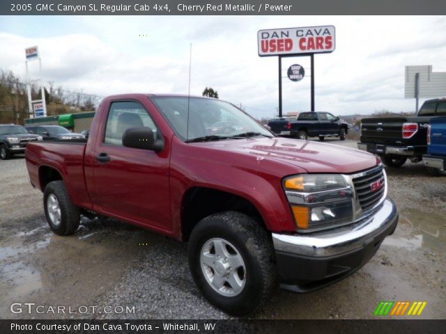 2005 GMC Canyon SL Regular Cab 4x4 in Cherry Red Metallic