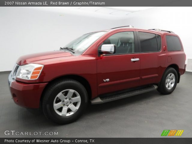 2007 Nissan Armada LE in Red Brawn