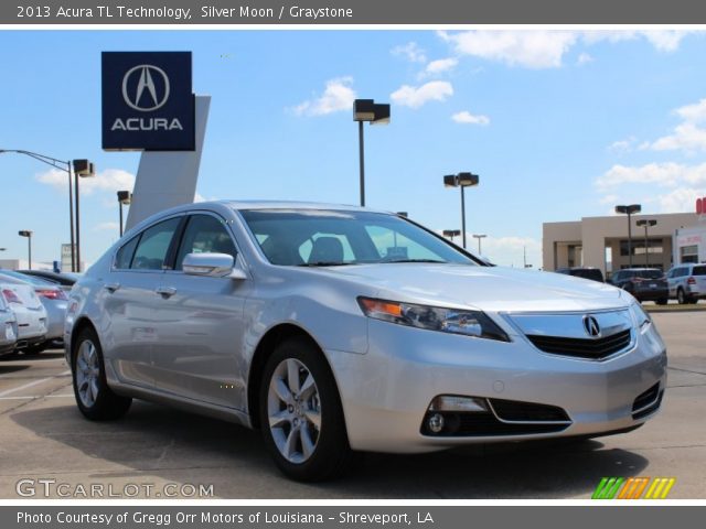 2013 Acura TL Technology in Silver Moon