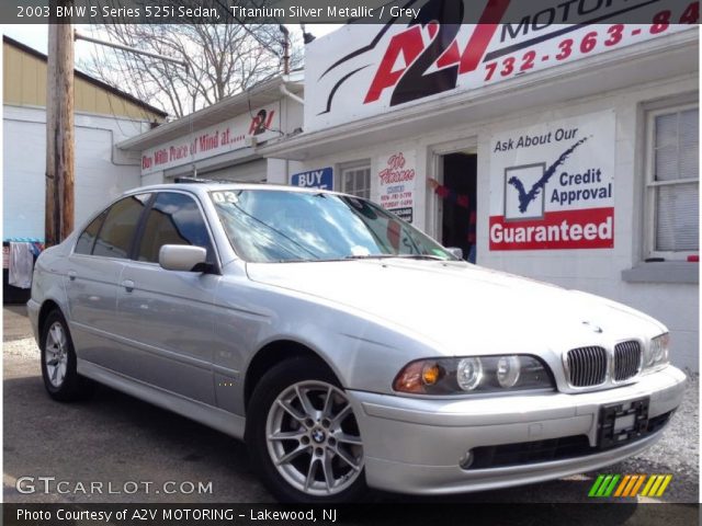 2003 BMW 5 Series 525i Sedan in Titanium Silver Metallic