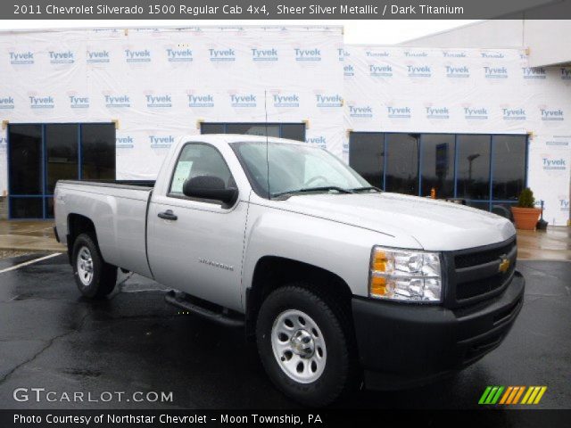 2011 Chevrolet Silverado 1500 Regular Cab 4x4 in Sheer Silver Metallic