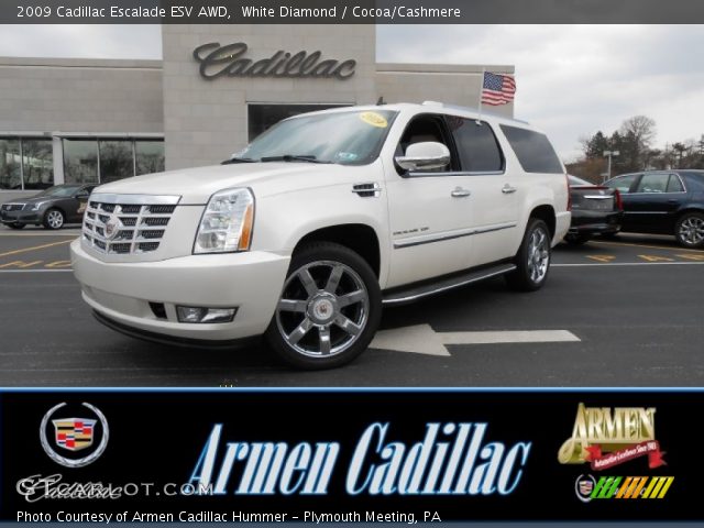 2009 Cadillac Escalade ESV AWD in White Diamond