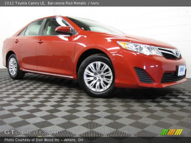 2012 Toyota Camry LE in Barcelona Red Metallic