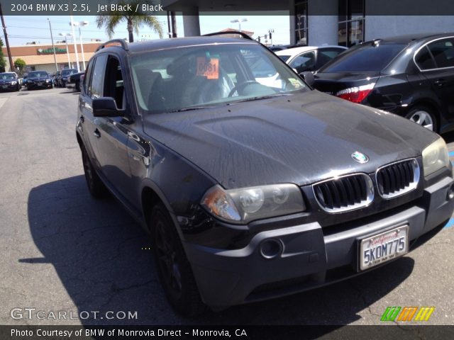 2004 BMW X3 2.5i in Jet Black
