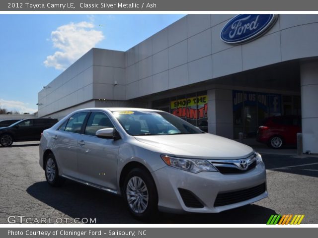 2012 Toyota Camry LE in Classic Silver Metallic