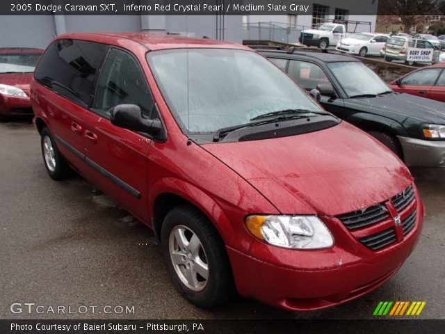 2005 Dodge Caravan SXT in Inferno Red Crystal Pearl