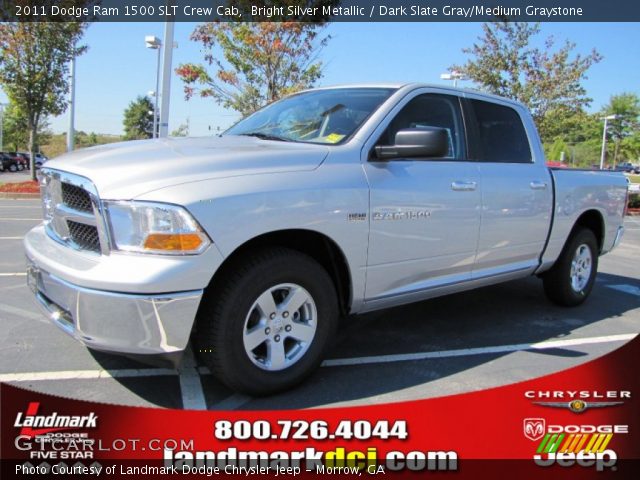 2011 Dodge Ram 1500 SLT Crew Cab in Bright Silver Metallic