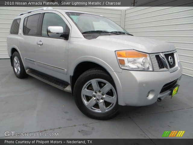 2010 Nissan Armada Platinum in Silver Lightning Metallic