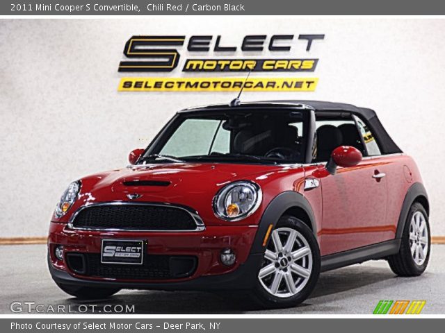 2011 Mini Cooper S Convertible in Chili Red
