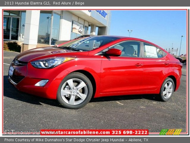 2013 Hyundai Elantra GLS in Red Allure